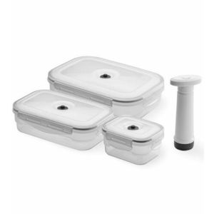 Compactor Set 3 caserole de plastic pentru păstrarea în vid a alimentelor Aspi Fresh imagine