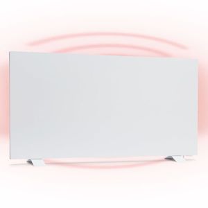 Klarstein Taal Smart, încălzitor hibrid cu infraroșu, 105 x 56 cm, 750 W, cronometru săptămânal, IP24 imagine