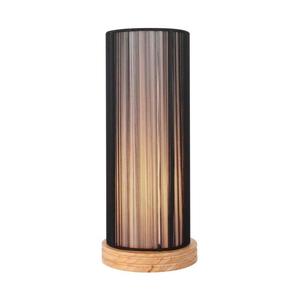 Lampă de masă KIOTO 1xE27/40W/230V neagră/lemn imagine