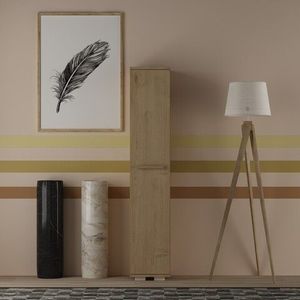 Dulap multifunctional, Olivia, Asimo XL, 29.6 x 156.6 x 35 cm, pal melaminat, stejar imagine