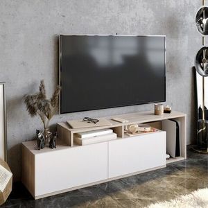 Comoda TV, Decorotika, Nexera, 149.8 x 42.9 x 35.3 cm, pal melaminat, natur/stejar imagine