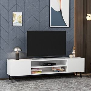 Comoda TV, Colman, Bloom, 160 x 37.4 x 47 cm, pal melaminat, alb imagine