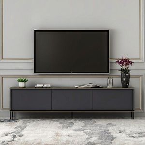 Comoda TV, Inarch, Imaj, 180 x 45.2 x 35 cm, pal melaminat, antracit imagine