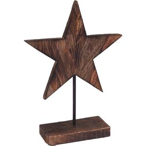 Decorațiune lemn Wooden Star, 26 cm imagine