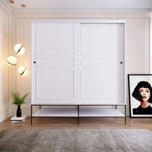 Dulap pentru haine, Comforty, Martin, 190 x 200 x 57 cm, pal melaminat, alb imagine