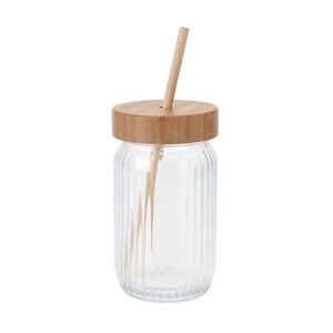 Pahar de băuturi cu capac din bambus EH, 0, 5 l imagine