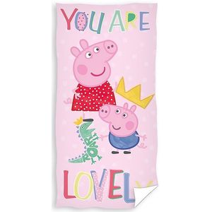 Prosop plajă Peppa Pig You Are Lovely, 70 x 140 cm imagine