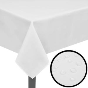 Fețe de masă, 130 x 130 cm, alb, 5 buc. imagine