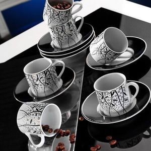Set de cafea Kutahya Porselen, RU12KT4307041, 12 piese, portelan imagine