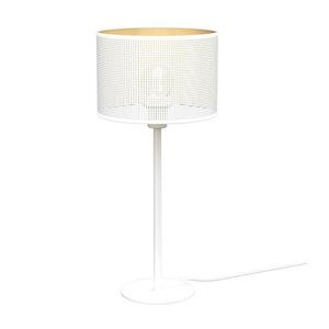 Lampă de masă LOFT SHADE 1xE27/60W/230V d. 25 cm albă/aurie imagine