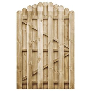 vidaXL Poartă de grădină, 100 x 150 cm, lemn de pin tratat imagine