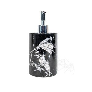 Dispenser sapun lichid din marmura Nero, 19.5 x 8.5 cm imagine