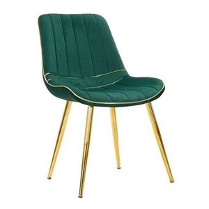 Set 2 scaune Paris, Mauro Ferretti, lemn de pin/poliester, verde/auriu imagine