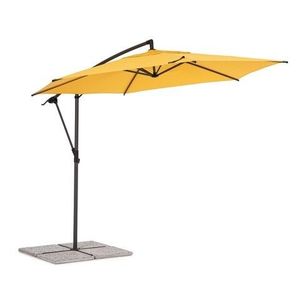 Umbrela pentru gradina / terasa Tropea, Bizzotto, Ø 300 cm, stalp Ø 46-48 mm, otel/poliester, galben mimosa imagine