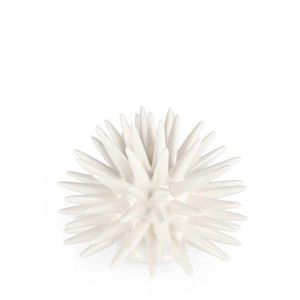 Decoratiune Abyss Sea Urchin, Bizzotto, Ø 15 x 13 cm, portelan, alb imagine