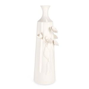 Vaza Poppy, Bizzotto, 17.3 x 16.2 x 51 cm, portelan, alb imagine