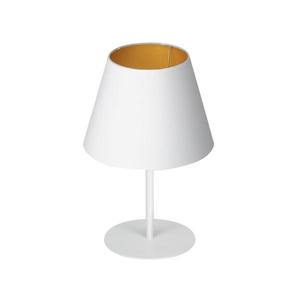 Lampă de masă ARDEN 1xE27/60W/230V d. 20 cm albă/aurie imagine