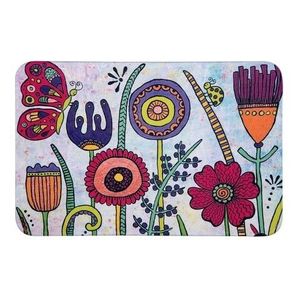 Covoras de baie, Wenko, Bloom, 45 x 70 cm, poliester, multicolor imagine