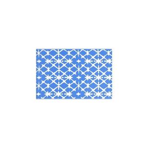 Covor de exterior, albastru/alb, 160x230 cm, pp imagine