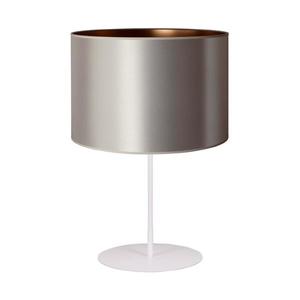 - Lampă de masă CANNES 1xE14/15W/230V 20 cm argintie/cupru/albă imagine
