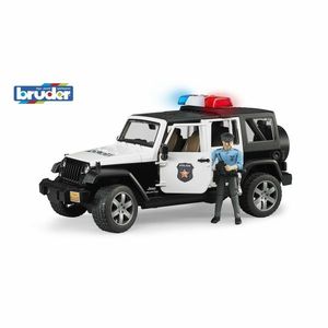 Jeep Wrangler de poliție Bruder 02526, cupolițist și accesorii, 1: 16 imagine