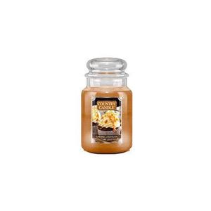 Lumanare parfurmata Kringle cu 2 fitile, Country Candle 652g, ciocolata cu caramel imagine