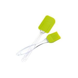 Set spatula si pensula bucatarie, 24 cm, 20 cm, Inspirion, verde imagine