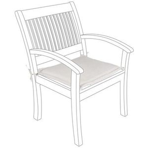 Perna pentru scaun de gradina cu brate Poly180, Bizzotto, 49 x 52 cm, poliester impermeabil, natural imagine