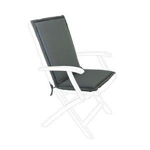 Perna pentru scaun de gradina Poly180, Bizzotto, 45 x 94 cm, poliester impermeabil, antracit imagine