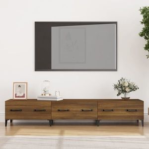vidaXL Comodă TV, stejar maro, 150x34, 5x30 cm, lemn prelucrat imagine