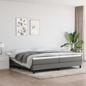 vidaXL Cadru de pat, gri închis, 200x200 cm, material textil imagine