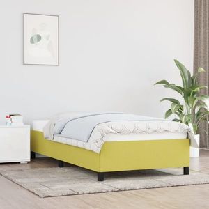 vidaXL Cadru de pat, verde, 80x200 cm, material textil imagine