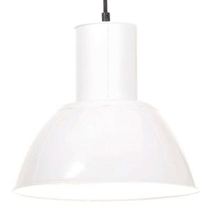 vidaXL Lampă suspendată, 25 W, alb, rotund, 28, 5 cm, E27 imagine