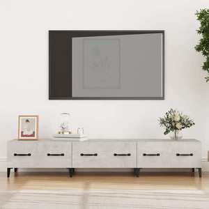 vidaXL Comodă TV, gri beton, 150x34, 5x30 cm, lemn prelucrat imagine