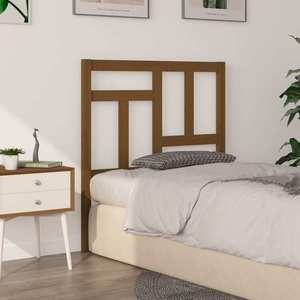 vidaXL Tăblie de pat, maro miere, 80, 5x4x100 cm, lemn masiv de pin imagine