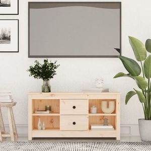 vidaXL Comodă TV, 103x36, 5x52 cm, lemn masiv de pin imagine