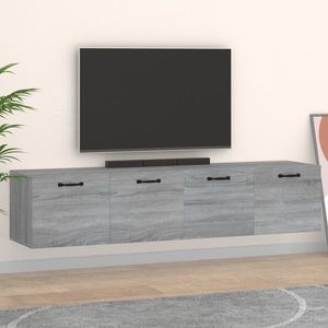 vidaXL Dulapuri TV de perete, 2 buc., gri sonoma, 60x36, 5x35 cm, lemn imagine
