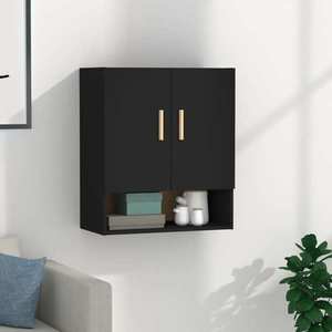 vidaXL Dulap de perete, negru, 60x31x70 cm, lemn compozit imagine