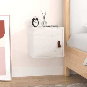 vidaXL Dulap de perete, alb, 31, 5x30x30 cm, lemn masiv de pin imagine