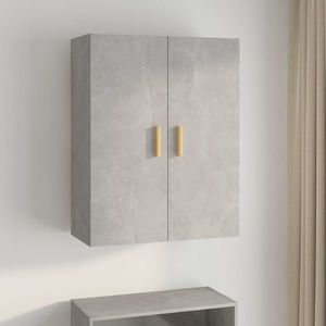 vidaXL Dulap de perete suspendat, gri beton, 69, 5x34x90 cm imagine
