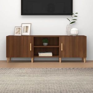 vidaXL Comodă TV, stejar maro, 150x30x50 cm, lemn prelucrat imagine