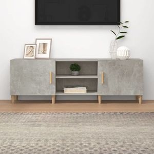 vidaXL Comodă TV, gri beton, 150x30x50 cm, lemn compozit imagine