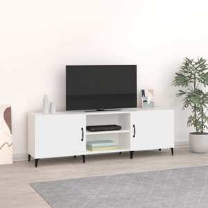 vidaXL Comodă TV, alb, 150x30x50 cm, lemn compozit imagine
