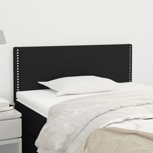vidaXL Tăblie de pat, negru, 90x5x78/88 cm, textil imagine