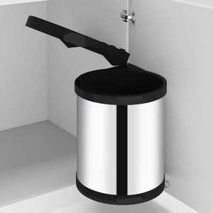 vidaXL Coș de gunoi încorporat de bucătărie, 12 L, oțel inoxidabil imagine