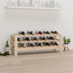vidaXL Suport de vinuri, 109, 5x30x42 cm, lemn masiv de pin imagine
