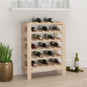 vidaXL Suport de vinuri, 61, 5x30x82 cm, lemn masiv de pin imagine