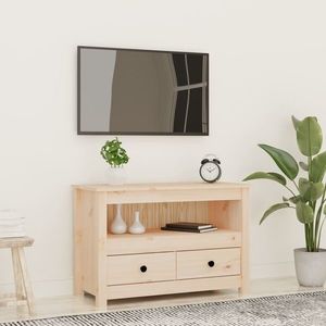 vidaXL Comodă TV, 79x35x52 cm, lemn masiv de pin imagine