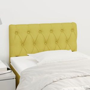 vidaXL Tăblie de pat, verde, 80x7x78/88 cm, textil imagine