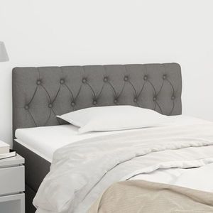vidaXL Tăblie de pat, gri închis, 90x7x78/88 cm, textil imagine